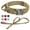 Brown, variant on Pet Artist Tactical Nylon Large Dog Collars and Bungee Leash set Military Heavy Duty Metal Buckle M L XL