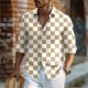 thumbnail image 1 of Camisa de hombre con estampado floral, color amarillo, rosa, morado, para exteriores, calle, manga larga, ropa estampada, moda urbana, 1 of 6
