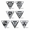 thumbnail image 2 of 3 Pack Cycle Reflective Sign Bicycle Warning Triangle Reflector Night Triangle Reflective Magnetic Stickers for Running Riding Outdoor Sports, 2 of 4