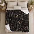 thumbnail image 5 of Mystical Forest Creatures Apothecary Botanical, Mystical Woodland Scene, Warm Flannel Blanket for Cabin and Lodge, Bird Lovers Valentine's Day Gift, Festive Home Decor, 5 of 9