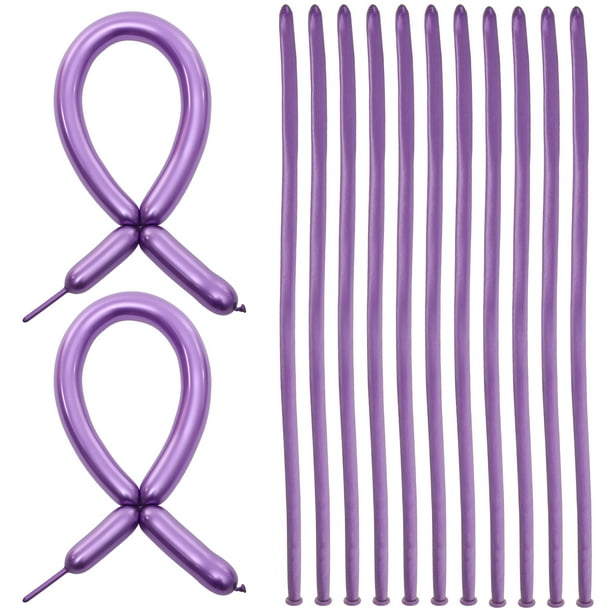 KAKOWELY 100 globos largos de látex giratorios para fiestas, globos festivos para modelar animales.
