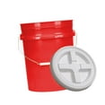 thumbnail image 3 of Cubo apilable a prueba de fugas, portátil, multifunción, 20 l, contenedor de almacenamiento de alimentos con tapa para lavado de coche, camping, uso Rojo, 3 of 10