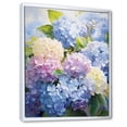 thumbnail image 2 of Designart "Blue violet Hydrangea Eternal Blooms I" Floral Floater Framed Canvas Art Print, 2 of 7