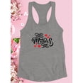 thumbnail image 3 of Mothers Day Noir Text Racerback Tank Women -Image by Shutterstock, Female Large, 3 of 4