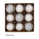 thumbnail image 3 of Juego de 9 bolas navideñas de 8 cm | Adornos de encaje con lentejuelas | Decoraciones navideñas de plástico multicolor | Decoración duradera para el árbol de Navidad | Ideal para celebrar fiestas en, 3 of 6