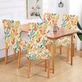 thumbnail image 2 of Yayeee 2 Pack Dining Chair Covers Stretch Parson Chairs Slipcovers Seat Protector, Orange Autumn Leaves, 2 of 6