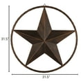 thumbnail image 2 of 31.5" Metal Star Vintage Barn Star Antique Original Wrought Iron Star Ornament 3D Vintage Home Farmhouse Wall Decor  Western Home Decor Black, 2 of 7