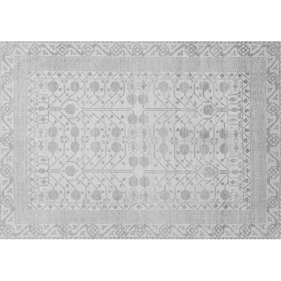 Ahgly Company Indoor Rectangle Oriental Gray Traditional Area Rugs, 2' x 4'