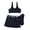 Black-6, variant on Girls Tankini Swimsuits with Shorts 10-12 Cute Ruffle Bikini Sets for Teen Girls Tie-Straps Tankini for Girls 3-Piece Contrast Trim Girls Bathing Suit size 8