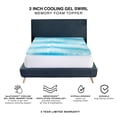 thumbnail image 6 of Healthcare SC, LLC Bodipedic Cooling Gel Swirl Memory Foam Mattress Topper California King - 2 Inch, 6 of 6