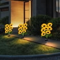 thumbnail image 4 of Solar Sunflower Garden Stake Light exterior LED amarillo 1-pack • Decoración solar de césped • Lámpara de jardín resistente a la intemperie, 4 of 6