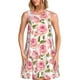 thumbnail image 1 of Fotbe Rose Flowers Vestido de Verano sin Mangas para Mujer – Vestido Midi Línea A, Estilo Camiseta Floral, Vestido Playero Casual y Fluido, 1 of 7