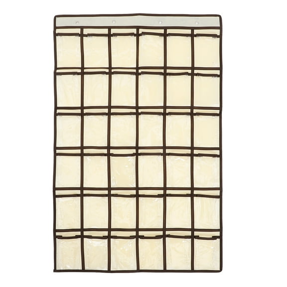 Classroom Pocket Chart Organizer 36 Pockets Phone Calculator Holder Clear Pocket Organizer Classroom Storage Hanging Wall Door Calculator Phone Storage