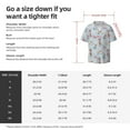 thumbnail image 3 of Daiia Cute Snowflake Dachshund Men's Linen Shirts Short Sleeve Casual Shirts Button Down Shirt for Men Beach Summer Wedding Shirt-3X-Large, 3 of 6