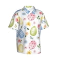 thumbnail image 2 of Kll Men'S Hawaiian Shirt Short Sleeve Button Down Beach Shirts-Easter Egg3, 2 of 8