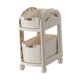 thumbnail image 3 of Carrito con ruedas para frutas y verduras, ideal para lavandería, oficina y comedor. 2 capas blanco, 3 of 9