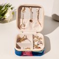 thumbnail image 6 of Valentine's Day Travel Portable Square Jewelry Stand with Box, Display, and Bracelet Holder - Ideal for Rings, Earrings, Necklaces, and More - Suitable for Girls and Women, 6 of 6