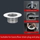 thumbnail image 5 of Bathtub Drain Cover,Bathroom Sink Strainer,Drain Hair Catcher,A(3pcs), 5 of 5