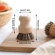 thumbnail image 4 of Juego de 2 cepillos para platos, cepillo para platos de madera Mr Cuisine, cepillo para verduras, cepillo redondo para platos de palma de haya para fregadero de cocina, baño, cepillo para platos doméstico - 5,3x8 cm JM, 4 of 5