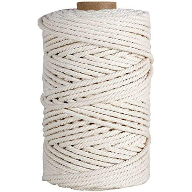 Hilo de algodón beige de 5 mm para manualidades de bricolaje cesta colgante para colgar en la pared-5mm- BANYUO Electrónica