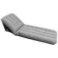 thumbnail image 1 of koolsoo Matelas Pneumatique Gonflable de Camping Lit Floqué Randonnée Randonnée Voyage Sac à Dos Gris 66x132x70x42cm, 1 of 8