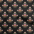 thumbnail image 1 of oneOone Polyester Spandex Black Fabric Maxican Floral Fabric For Sewing Printed Craft Fabric By The Yard 56 Inch Wide, 1 of 4