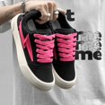 thumbnail image 3 of Men's Lightning Pattern Platform Canvas Shoes Non Slip Thick Sole Lace Up Retro Street Casual Walking Sneakers, 3 of 5