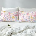 thumbnail image 3 of Erosebridal Cute Unicorn Comforter Cover Full, Botanical Flower Bedding Sets Full Size, Reversible, 3-Piece (No Comforter), 3 of 6