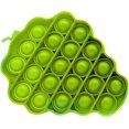 thumbnail image 1 of Mini Pop Fidget Toy, Small Size Fruit Shape Push Pop Bubble Fidget Sensory Toy, Silicone Popular Bubble Gadgets Special Needs Stress Reliever, Extrusion Bubble Sensory Fidgets (Grape, Green 1PC), 1 of 4