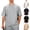 Light Gray, variant on LTTVQM Men's Casual Short Sleeve T-Shirt Loose Fit Crew Neck Soft Cotton Summer Daily Basic Tee Shirts Light Gray L
