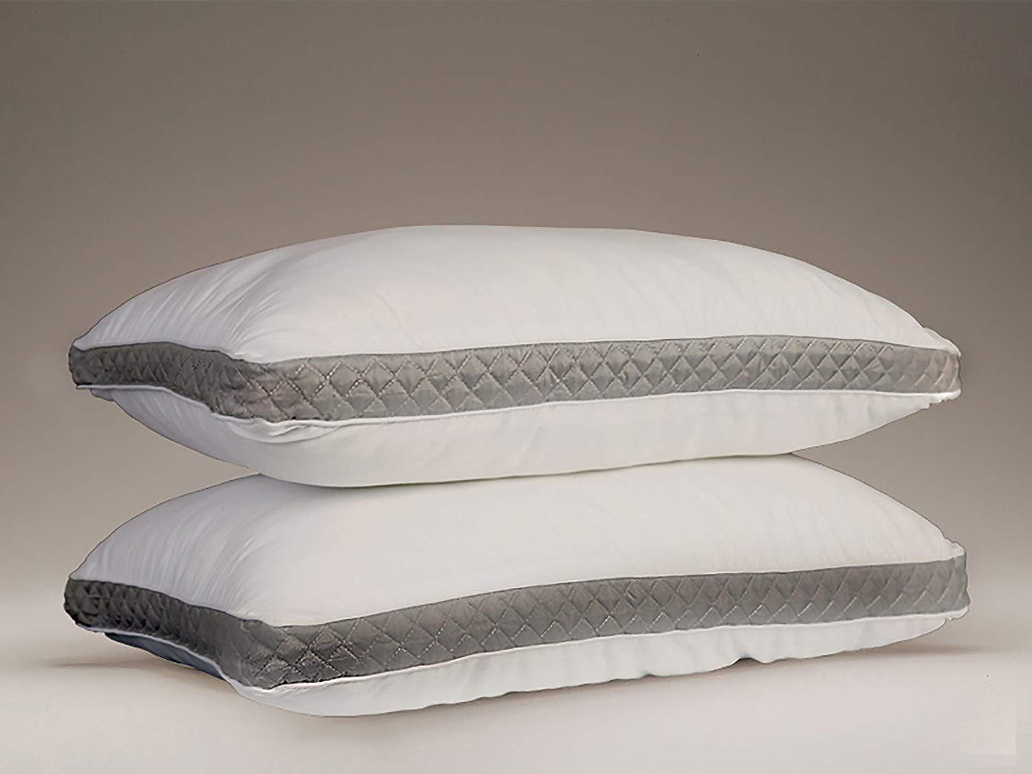 Lux Decor Collections Bed Pillows Queen, Grey Gussets