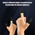 thumbnail image 4 of ZheElen 2 Pcs Gaming Controller Gloves Touch Screen Elastic Sleeves Breathable Fingertips Cover Accessory for Computer Laptop Black Yellow, 4 of 9