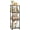 Rustic Brown, variant on 5-Tier Bathroom Shelving Unit, 47" H Narrow Open Floor Shelves, Metal Corner Slim Storage Rack for Bathroom Laundry Room Kitchen Living Room, Rustic Brown