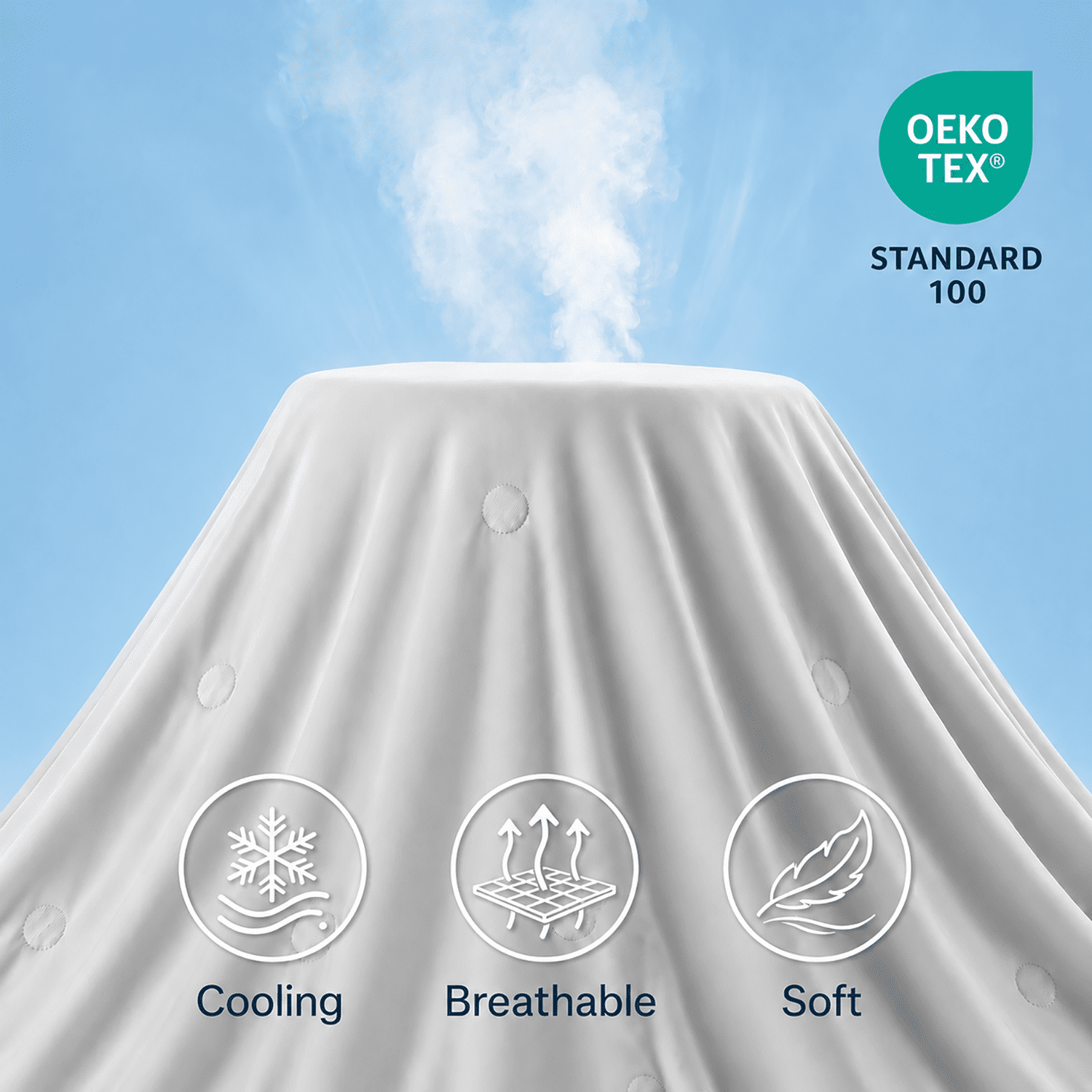 SORMAG Cooling Comforter King Size Cooling Blankets for Hot Sleepers Summer Bed Comforter Quilt Double-Sided Cool Design,Soft Lightweight Silk Smooth ( Grey, King(104"x90"))