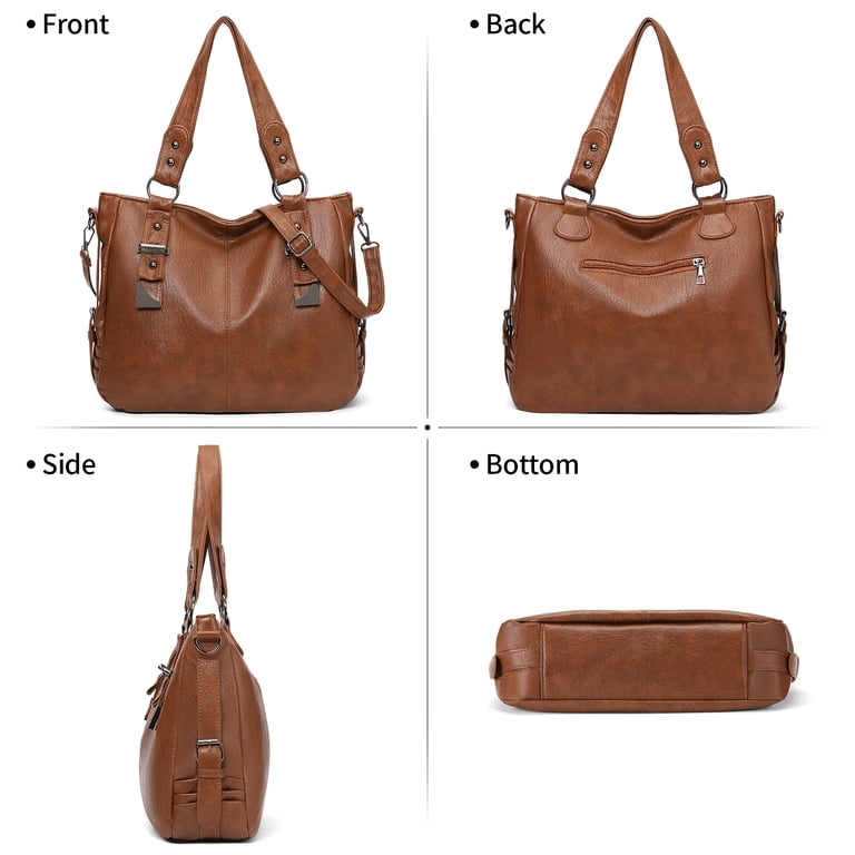 Kalunma Genuine Leather Hobo Shoulder Bag, Convertible Straps photo 2