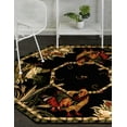 thumbnail image 5 of Unique Loom Barnyard Collection Area Rug - Farm (5' 3" Octagon Black/Cream), 5 of 7