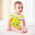 thumbnail image 5 of Looney Tunes Tweety Baby Boy Girl Short Sleeve Romper Clothing Set Print Cartoon Baby Summer One Piece Jumpsuit, 5 of 8