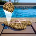 thumbnail image 2 of Psesaysky Women's Flip Flops with Leopard Print Sandals for Beach Swimming Pool Shower Outdoor Anti-Slip Comfortable Sandals Size 5-9, 2 of 7