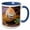 Blue/White, variant on 3drose, Galapagos Land Iguana, Galapagos Islands, Ecuador, 15oz Mug