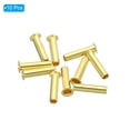 thumbnail image 3 of Uxcell 2.5mm Tube OD Brass Compression Insert Ferrules Brass Ferrule Fitting 10 Pack, 3 of 6