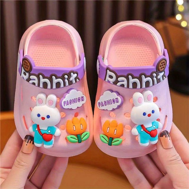 Comfortable & Non-Slip Cartoon Charms Clogs for Boys & Girls - Perfect for Summer Fun!