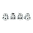4 Pcs Lifting Jack Pad Silvery Aluminium Alloy Lift Point Jack Adapter