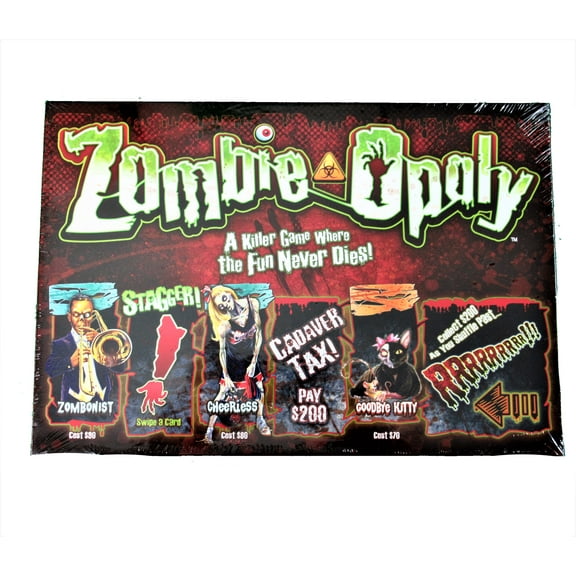 NEW Late For The Sky Zombie-opoly Board Game - Zombie Survival Games 2-6 Players