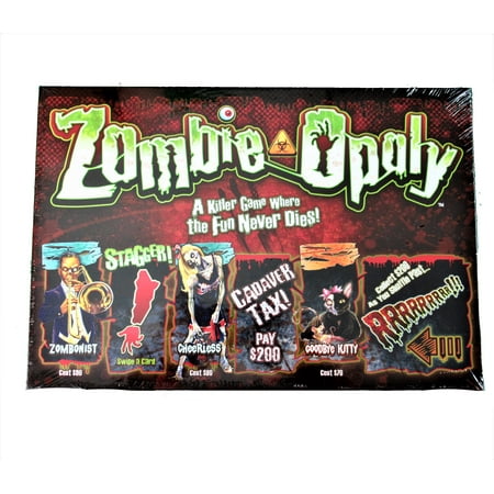NEW Late For The Sky Zombie-opoly Board Game - Zombie Survival Games 2-6 (Best Open World Zombie Survival Games)