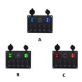 thumbnail image 4 of sweethay Panel de interruptores, botón de interruptores, botones de controlador USB dual, paneles reguladores, voltímetro para automóviles, accesorios Vehículos, repuestos y accesorios Mis Rojo sweethay VI019523-03, 4 of 6