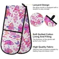 thumbnail image 4 of Dailycode Double Sided Oven Mitt with Loop Heat Resistant Kitchen Long Potholders 7" x 35" Folk Cartoon Playful Fish, 4 of 6