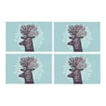 thumbnail image 2 of MKHERT Inspirational Quotes Love What You Do Deer Silhouette with Horns Placemats Table Mats for Dining Room Kitchen Table Decoration 12x18 inch,Set of 4, 2 of 4
