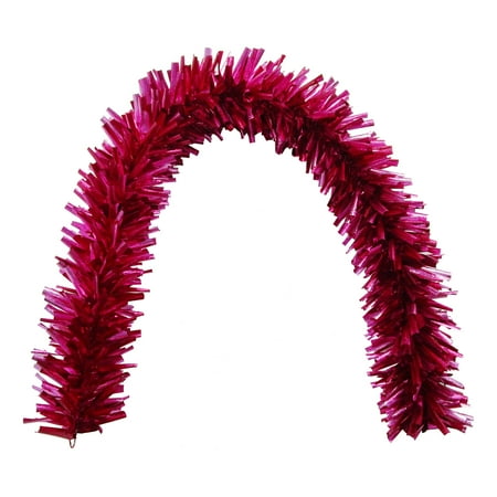 Holiday Time 6FT Pink Tinsel Chunky Garland