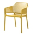 thumbnail image 3 of Silla de Exterior Apilable Amarilla con Asiento Acolchado Impermeable de Espuma, 3 of 3