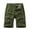 Army Green, variant on RYRJJ Men's Summer Cargo Shorts Casual Loose Elastic Waist Fishing Hiking Shorts Multi-Pockets Work Short Pants(Dark Gray,L)
